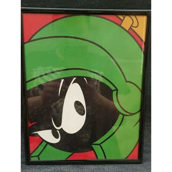 VINTAGE MARVIN THE MARTIAN WALL ART PICTURES 10" X 8" BIG FACE & K-9 DOG - Picture 4 of 7